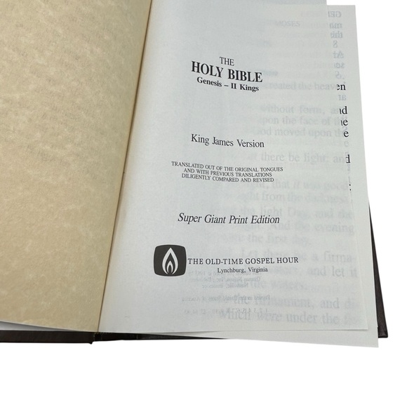 Vintage Super Giant Print Bible — Old-Time Gospel Hour Edition, KJV, Hardcover - Picture 2 of 9
